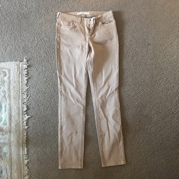 COPY - High waisted Tan khaki Style Straight Jeans - Picture 2 of 3